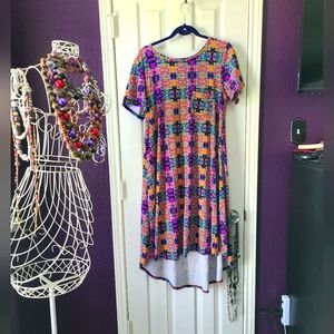 LulaRoe Geometric Pattern Dress Size M Medium